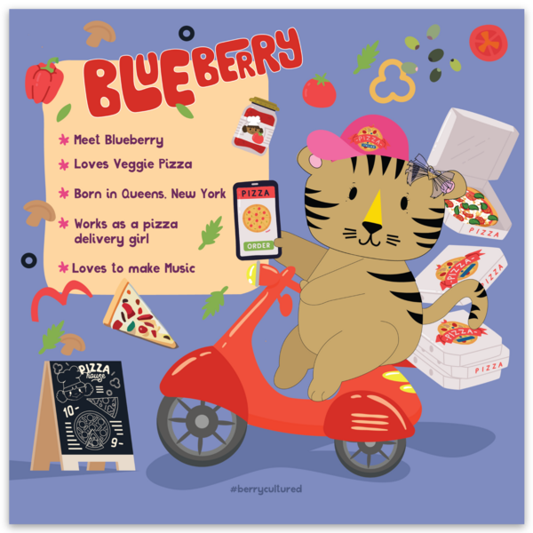Blueberry Sticker Pack (Set of 3 sheets)