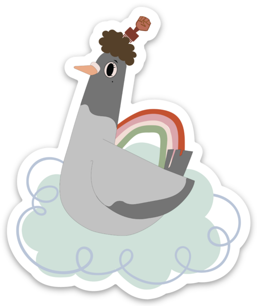 Rainbow Puff Puff Fun Sticker (Single)