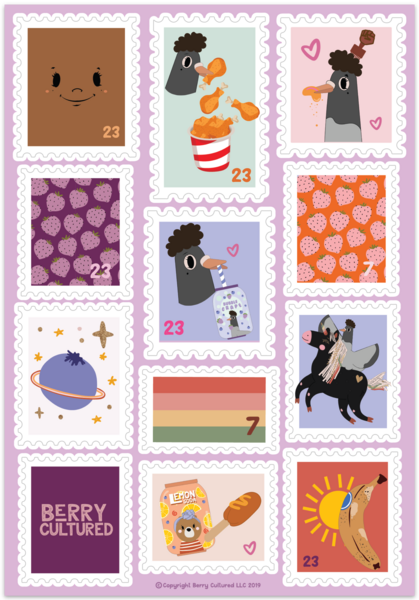 Mr. Puff Puff Sticker Pack (Set of 3 sheets)