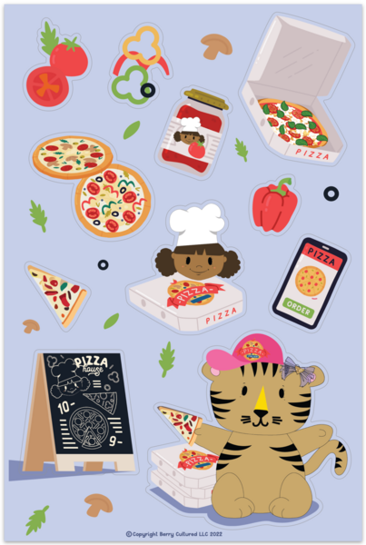Blueberry Sticker Pack (Set of 3 sheets)