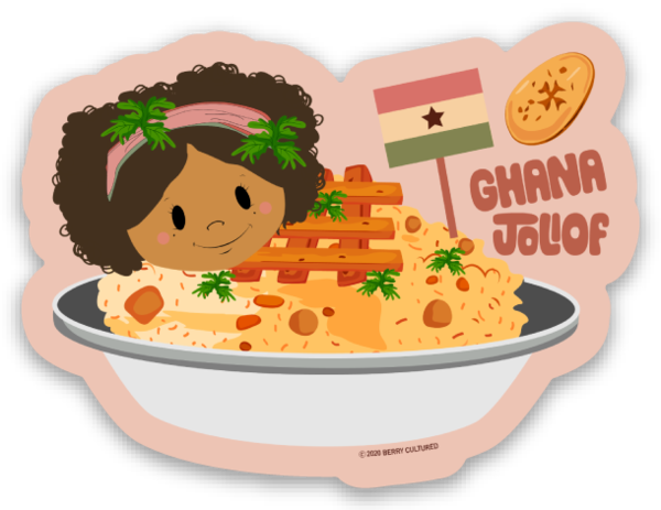 Ghana Jollof Rice Sticker (single)