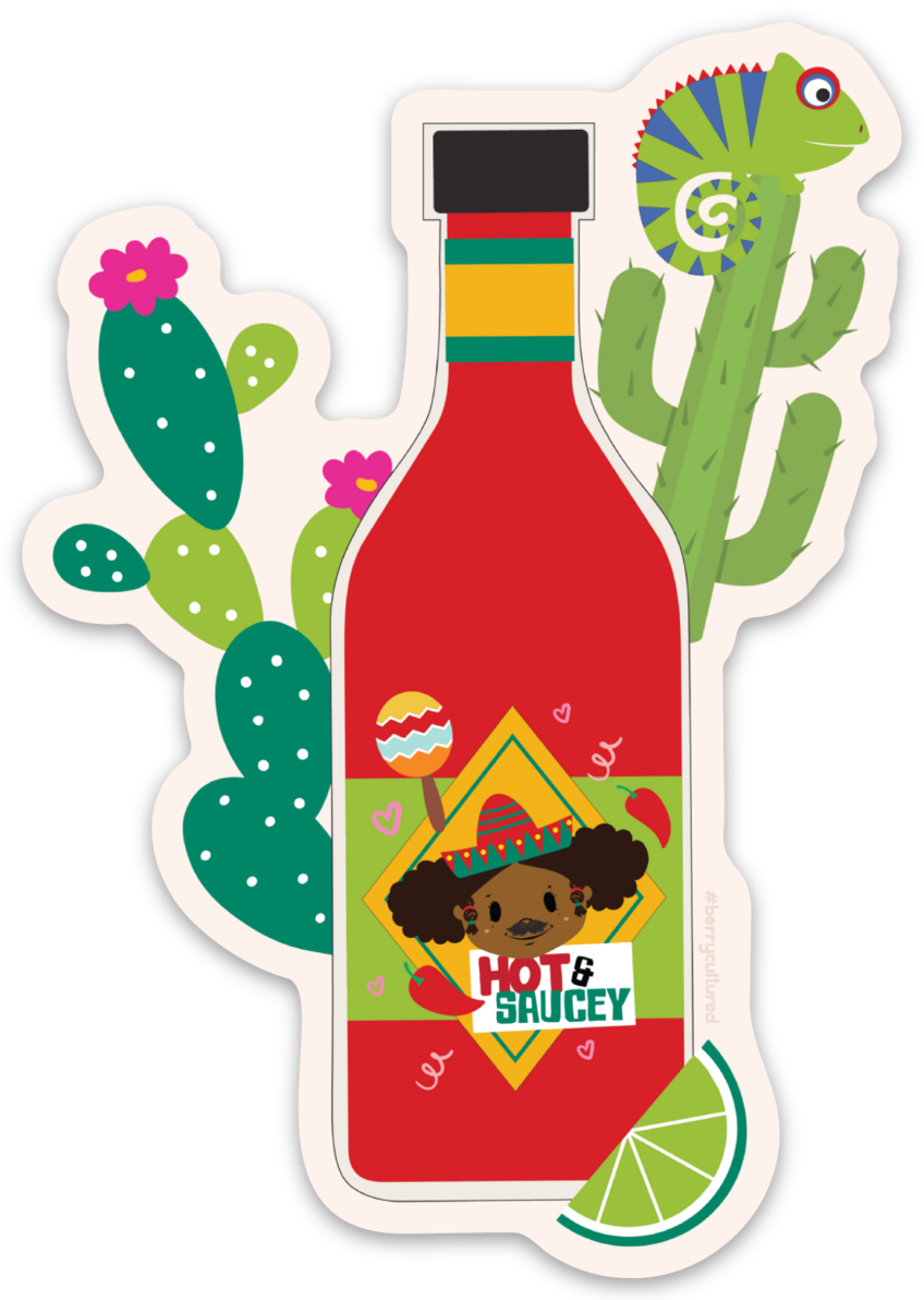 Hot and Saucey! Sticker (Single)