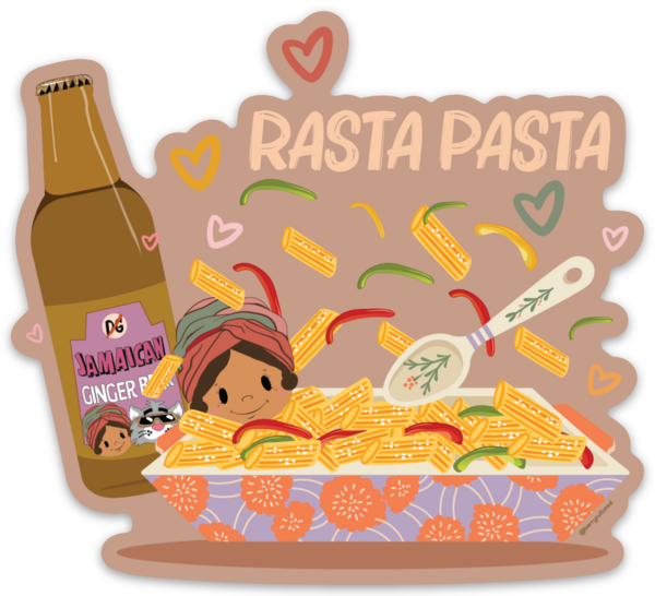 Rasta Pasta Sticker (Single)