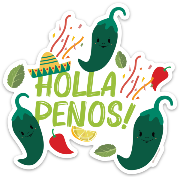 Holla-Penos Sticker (Single)