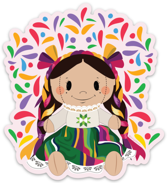 Colorful Latina Sticker (Single)