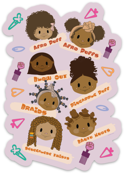 Hair Goals Fun Sticker (Single)