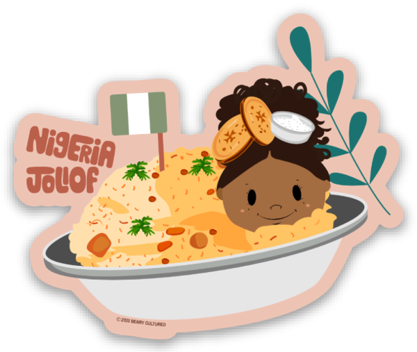 Nigeria Jollof Rice Sticker (Single)