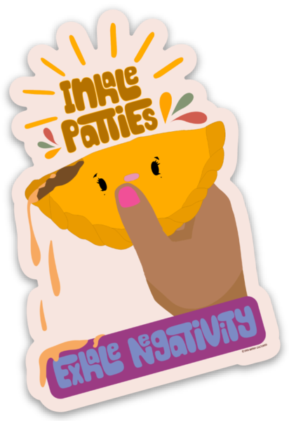 Positive Patty Fun Sticker (Single)