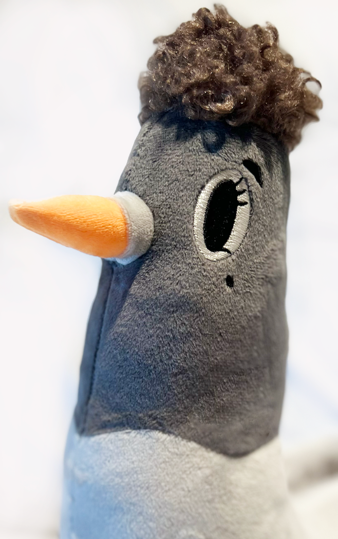 Mr. Puff Puff the Afro-Pigeon Plushie