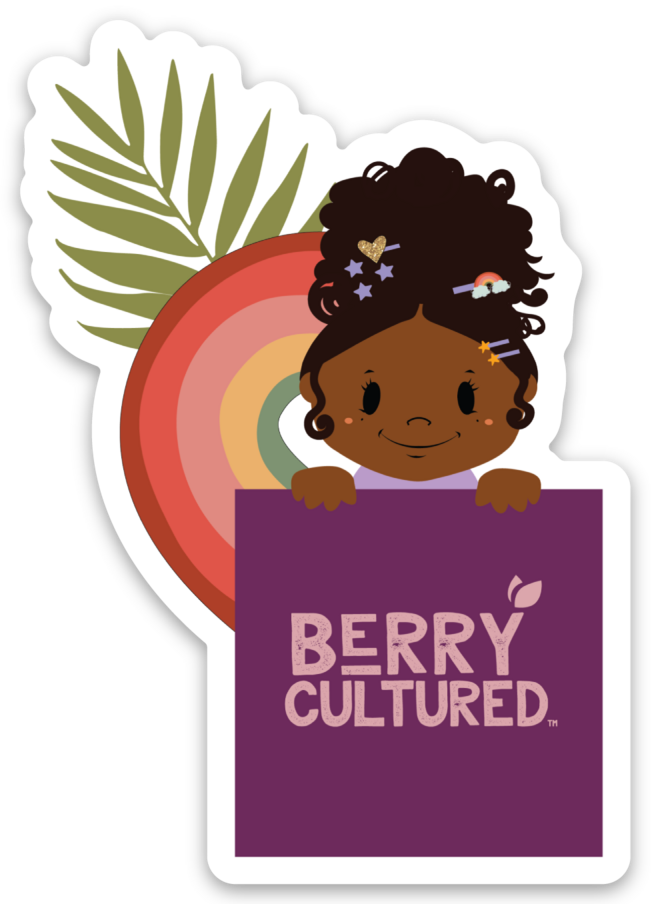 Berry Cultured Rainbow Logo Sticker (Single)