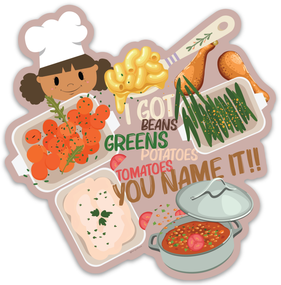 Soul Food Fun Sticker (Single)
